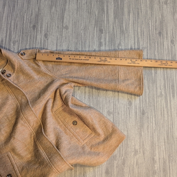 Chico s Boiled Wool Tan/linen Jacket/Blazer,‎ Winter/Spring, Zip up, | Sz 2 (L) - Picture 8 of 10